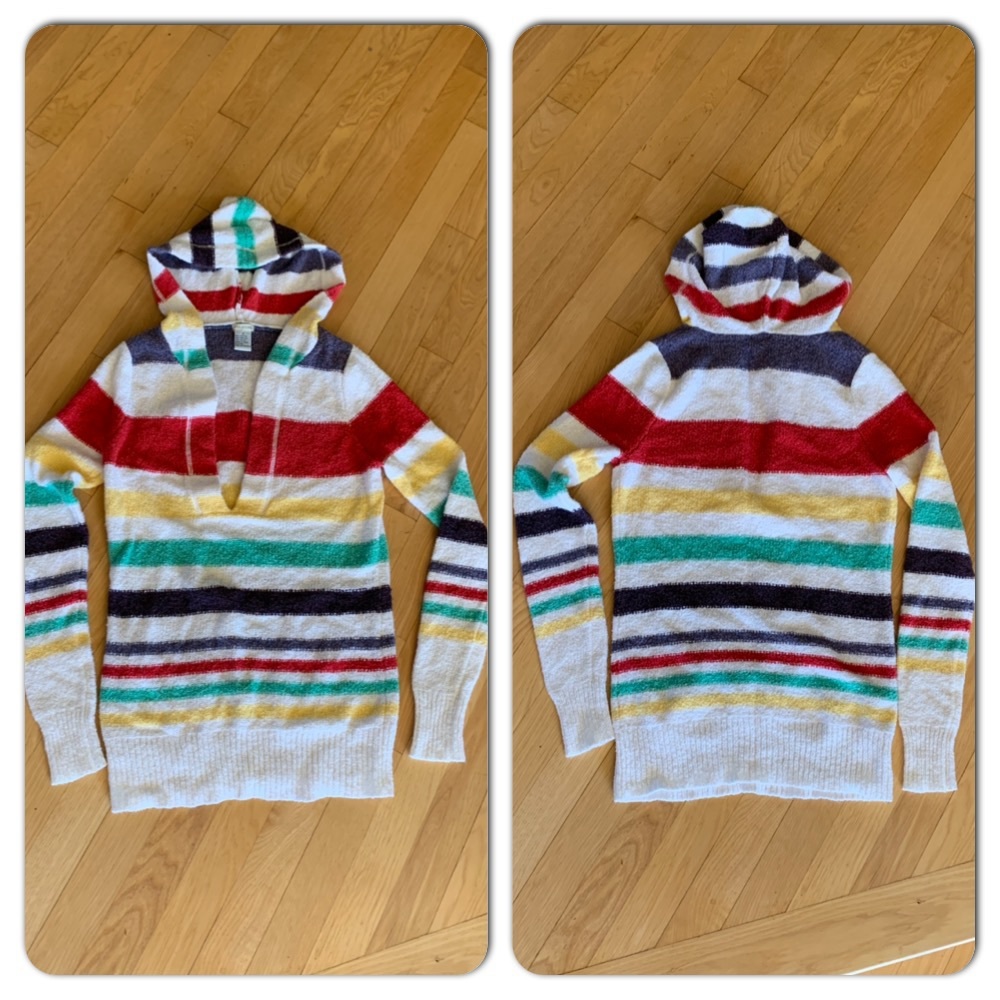 Maurice’s Deep V Neck Hooded Sweater